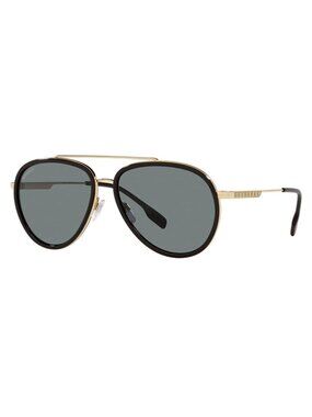 NEW BURBERRY Oliver BE3125 1017/81 Gold Polarized Sunglasses 59mm